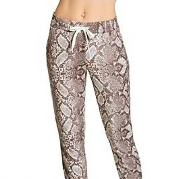 PJ Salvage SNAKE BITE FEATHER KNIT JOGGER Style #RZSBP Cocoa Large L - Picture 4 of 6